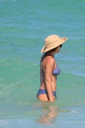 Keleigh Sperry In Blue Bikini At The Beach In Miami Celebmafia