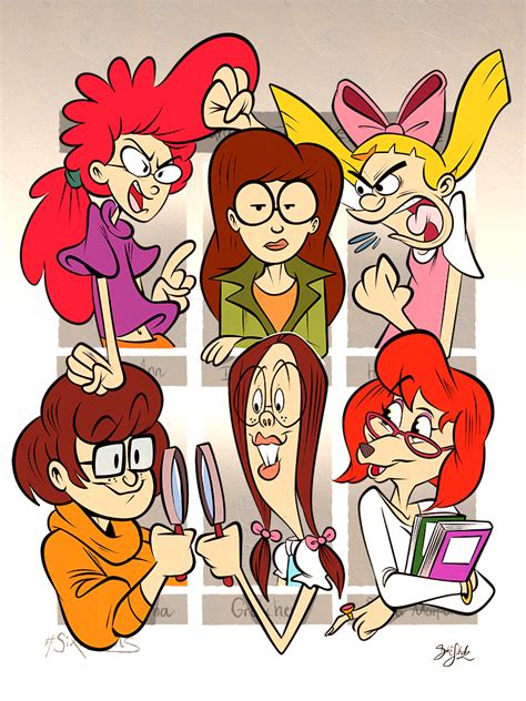 Six Fanarts The Nerdy 24 Girl Power By Themrock On Deviantart