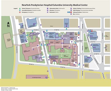 Columbia University Medical Center Map - Fort Washington amp W 168th ...