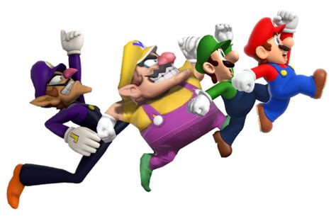 Mario Luigi Wario Waluigi Jumping By Nicholasblasi On Deviantart