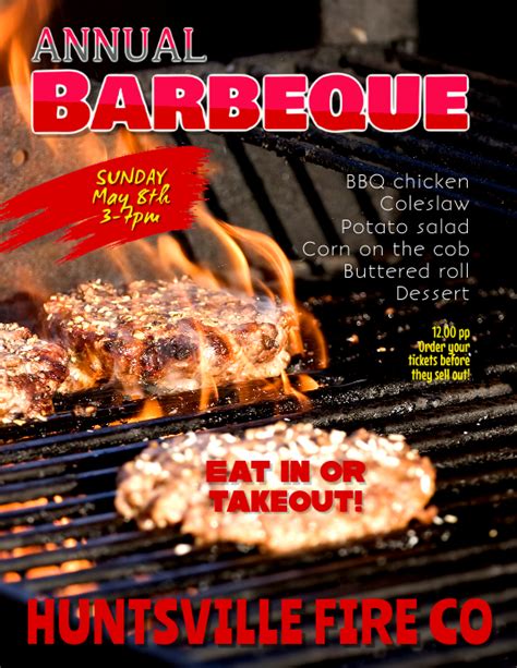 Barbeque Fundraiser Flyer Template Postermywall