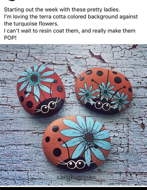 Pin By Donnetta Adams On Rock Painting Ladybug Rocks Stone Art