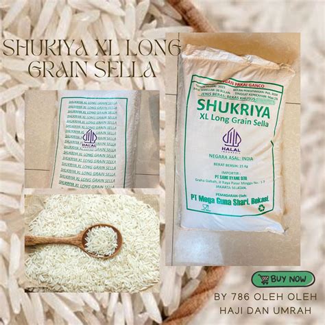 Shukiya Xl Long Grain Sella Repack I Beras Basmati Kg Shukiya I Ready