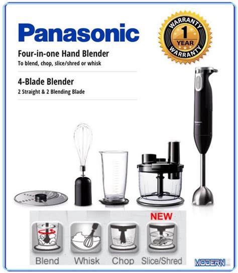 Panasonic Hand Blender 4in1 MX SS40 MX SS40BSK Shopee Malaysia