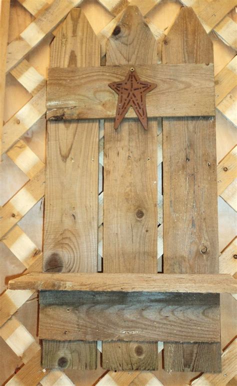 Picket Fence Shelf Via Etsy Picket Fence Crafts Old Fences