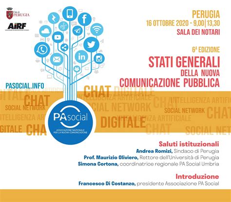 Perugia Stati Generali Della Nuova Comunicazione Pubblica La Sesta