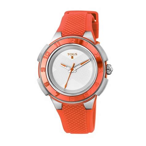 Reloj analógico Xtous Colors bicolor de acero aluminio anodizado coral