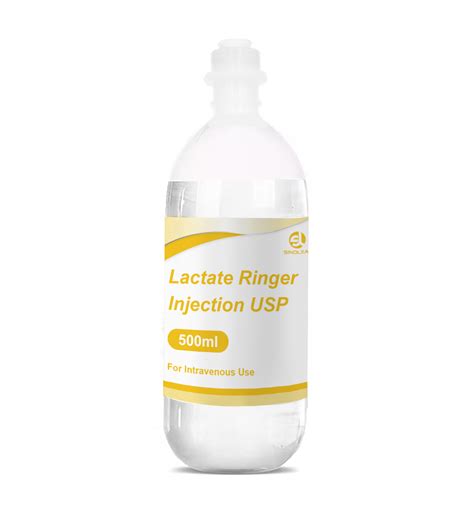 Lactate Ringer Injection USP 500ml 1bottle Box China Lactate And Ringer