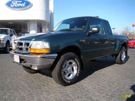 1999 Amazon Green Metallic Ford Ranger XLT Extended Cab 4x4 24588648