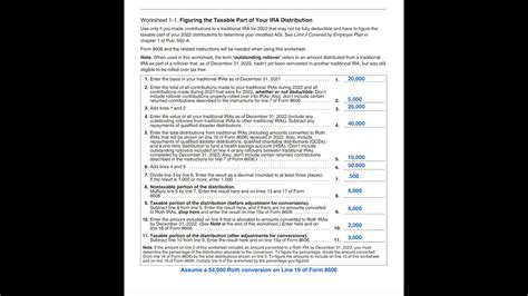 Optimized Roth Conversion Model Worksheets Library