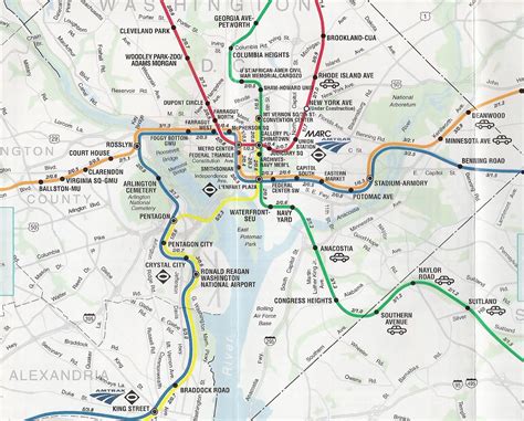 华盛顿特区地图 _华盛顿dc | Washington metro map, Washington metro, Subway map design