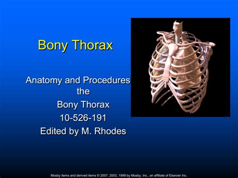 Chapter Bony Thorax