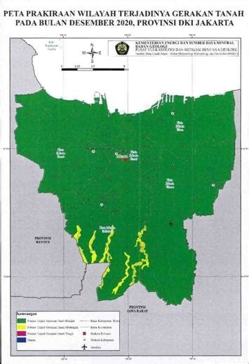 Info Prakiraan Wilayah Potensi Terjadi Gerakan Tanah Di Wilayah DKI