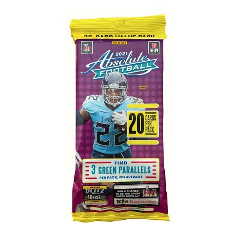 2021 Panini Absolute Football Value Pack Steel City Collectibles