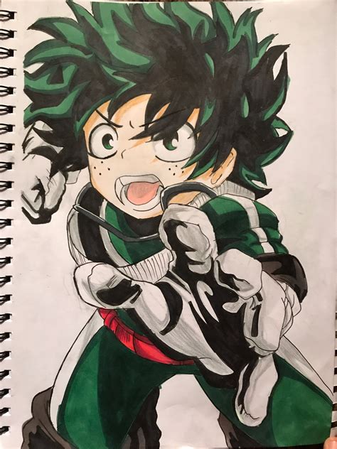 Deku Drawing Boku No Hero Academia Drawing Artwork My Drawings Drawings