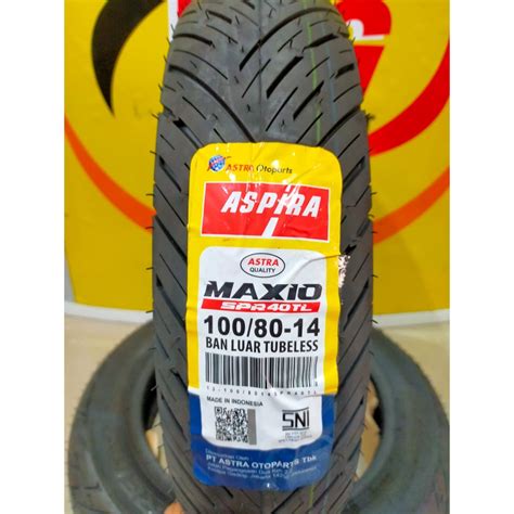 Jual Ban Motor Ring Aspira Maxio Spr Tubeless Gratis