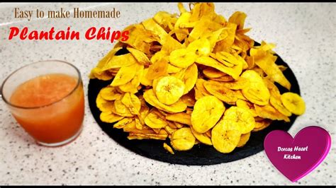 Easy To Make Delicious Plantain Chips Homemade Plantain Chips