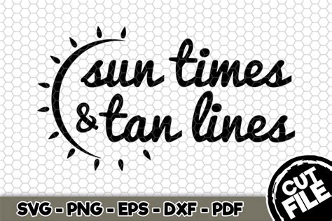 Sun Times Tan Lines Svg Cut File N By Svgartsy Thehungryjpeg