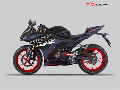 Modifikasi Striping Honda New CBR150R 2021 Up Grey HRC MOTOBLAST