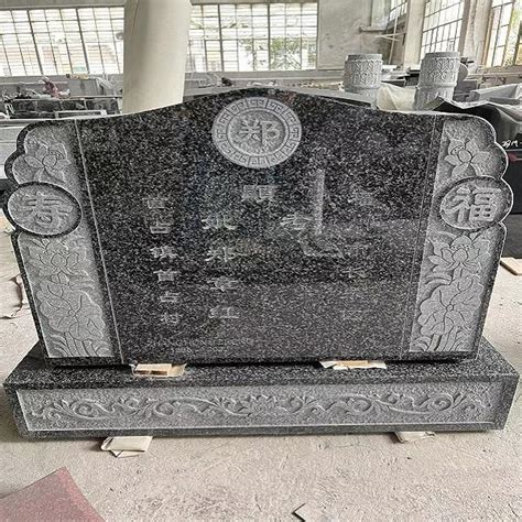 Buy Polished Light Grey Granite Headstone Classic Dark Gray Granite ...