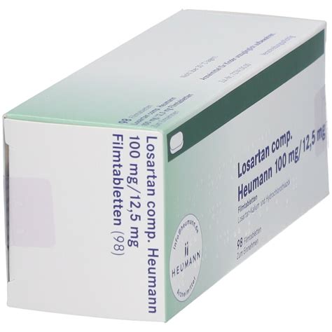 Losartan Comp Heumann 100 Mg 12 5 Mg 98 St Mit Dem E Rezept Kaufen