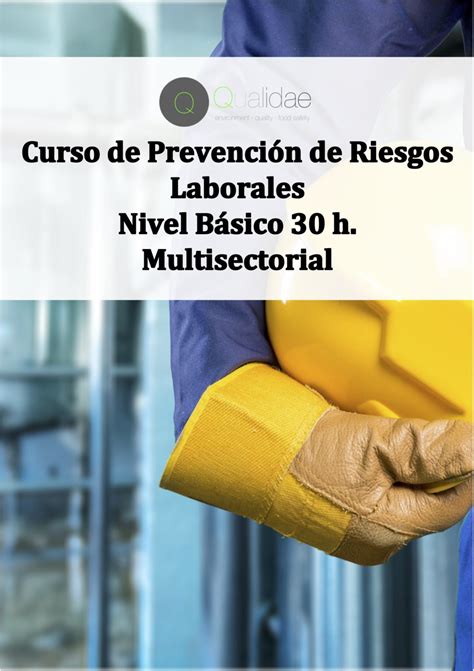 Curso Prevención de Riesgos Laborales Básico 30 h Multisectorial