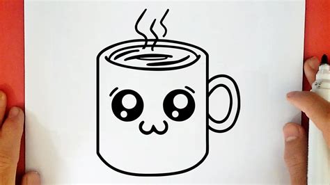 COMO DIBUJAR UNA TAZA DE CAFÉ KAWAII YouTube