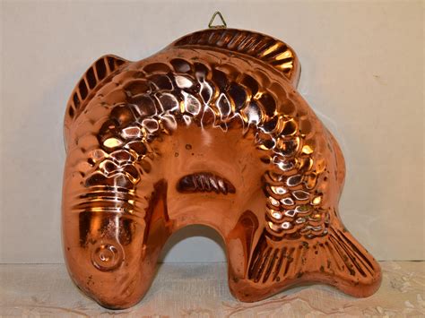 Copper Fish Mold Vintage Fish Jello Mold Wall Hanging Copper Etsy