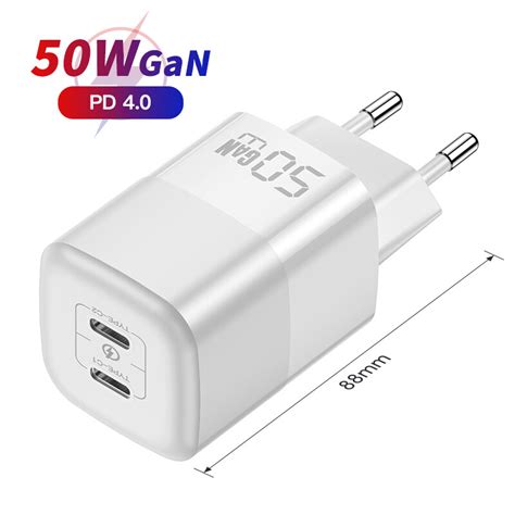 Kuulaa Usb C Charger W Gan Type C Pd Fast Charging Iphone