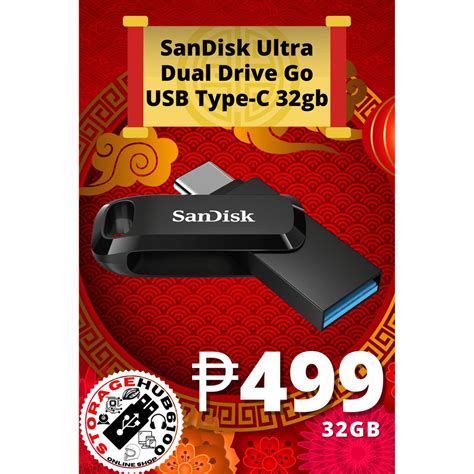 Sandisk Ultra Dual Drive Go Usb Type C Otg 32gb Shopee Philippines