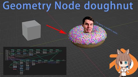 【blender3 0 】 Doughnut Tutorial For Beginners In Geometry Node Eng