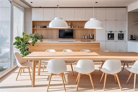 Premium Ai Image An Eat In Kitchen Interior Design In Modern