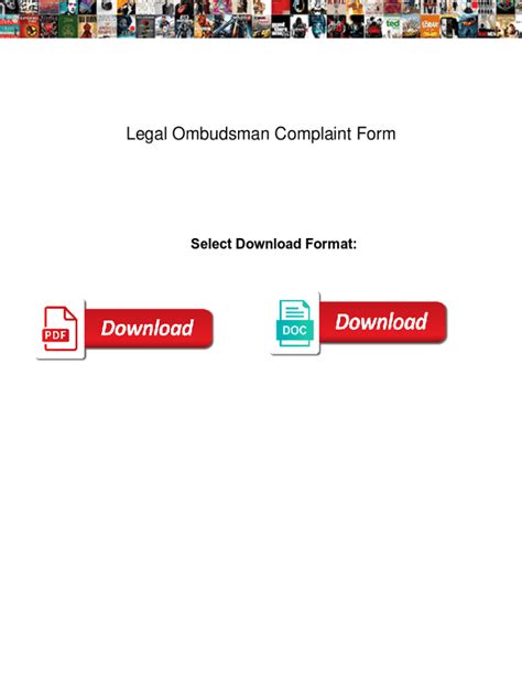 fillable  legal ombudsman complaint form legal ombudsman