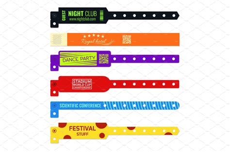 Event bracelet. Bright designs | Vector Graphics ~ Creative Market