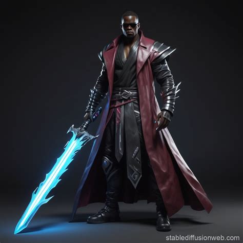 Blade Character With Plasma Sword Stable Diffusion Online