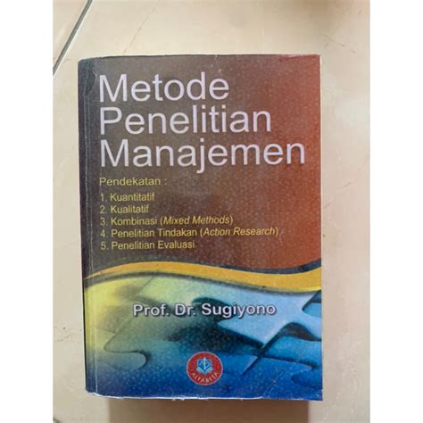 Jual Buku Metode Penelitian Manajemen Prof Dr Sugiyono Shopee Indonesia