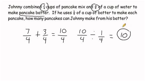 Problem Solving Fraction Division Youtube