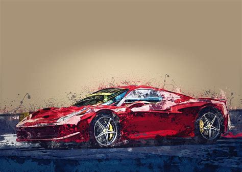 Ferrari Car Poster By Anderson Felix Displate