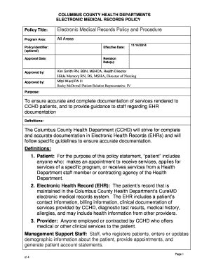 Fillable Online Www2 Columbusco COLUMBUS COUNTY HEALTH DEPARTMENTS Fax