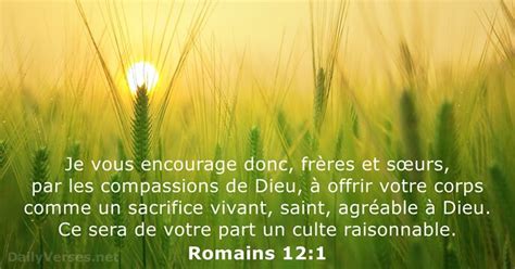 13 Mai 2020 Verset Biblique Du Jour Romains 12 1 DailyVerses Net