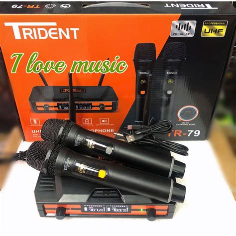 Uhf Trident Tr Professional Dual Rechargeable Wireless Microphone