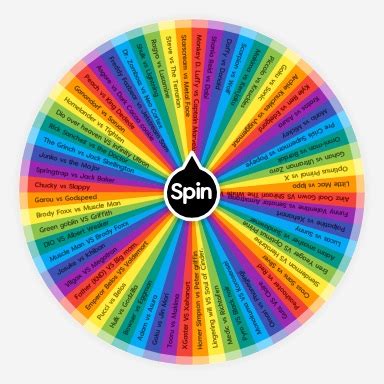 Big Ass Wheel Of Matchups Spin The Wheel Random Picker