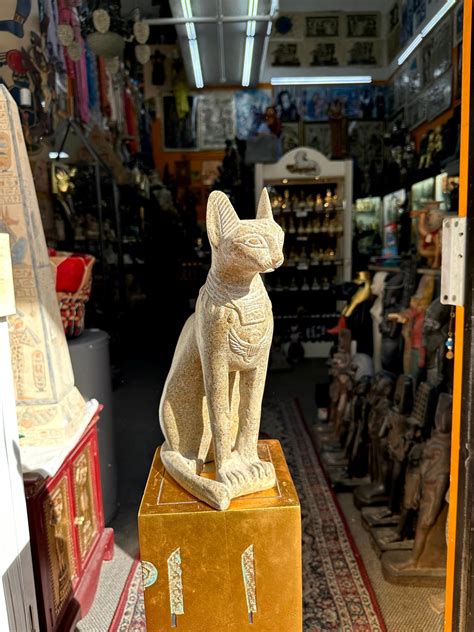 Bastet Statue Large Goddess Bast Altar Statue Made In Egypt Ancient