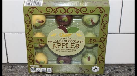 Choceur Aldi Assorted Belgian Chocolate Apples Cookie Dough Almond