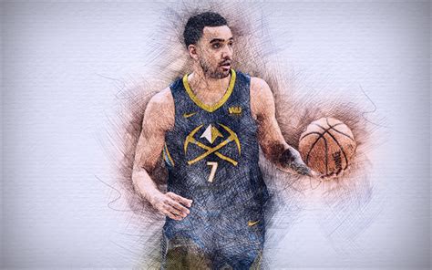 Download Wallpapers Trey Lyles 4k Artwork Basketball Stars Denver