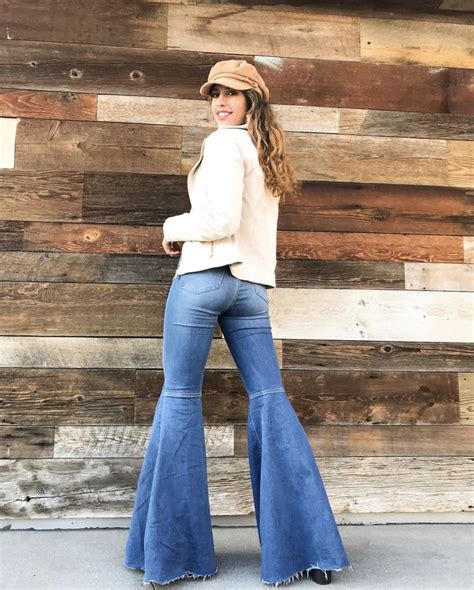 70s Boho Boho Chic Western Outfits Girls Jeans Wide Leg Jeans