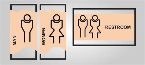 Premium Vector | Toilet signs vector