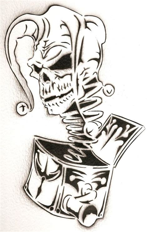 Jack In The Box By Predator Fan On Deviantart Skull Sleeve Tattoos Picture Tattoos Cool