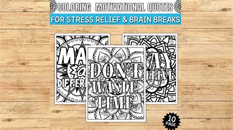 Motivational Mandalas Intricately Designed Coloring Pages With