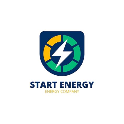 Modelo De Design De Logotipo De Energia Vetor Premium